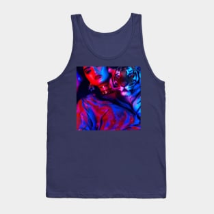 New Wave Lady with Tiger Tank Top